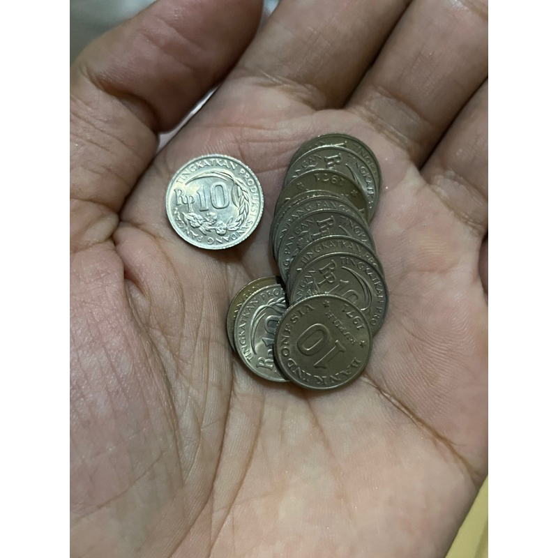 Koin Kuno 10 Rupiah 1971 Kancing