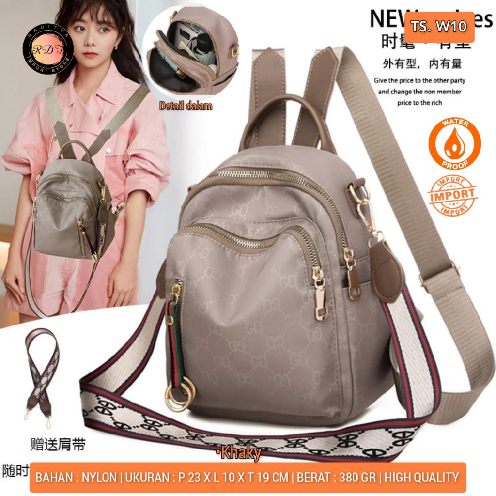 TAS RANSEL WANITA W10 IMPORT BY ORI RDT