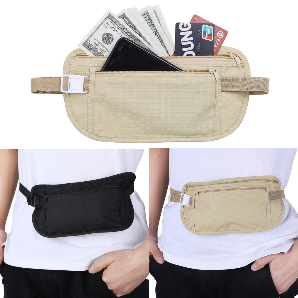 Tas Pinggang HP Dan Dompet Travel Belanja Anti Maling Pria Dan Wanita cocok untuk olahraga sepeda la