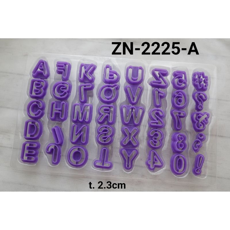 cetakan fondant huruf