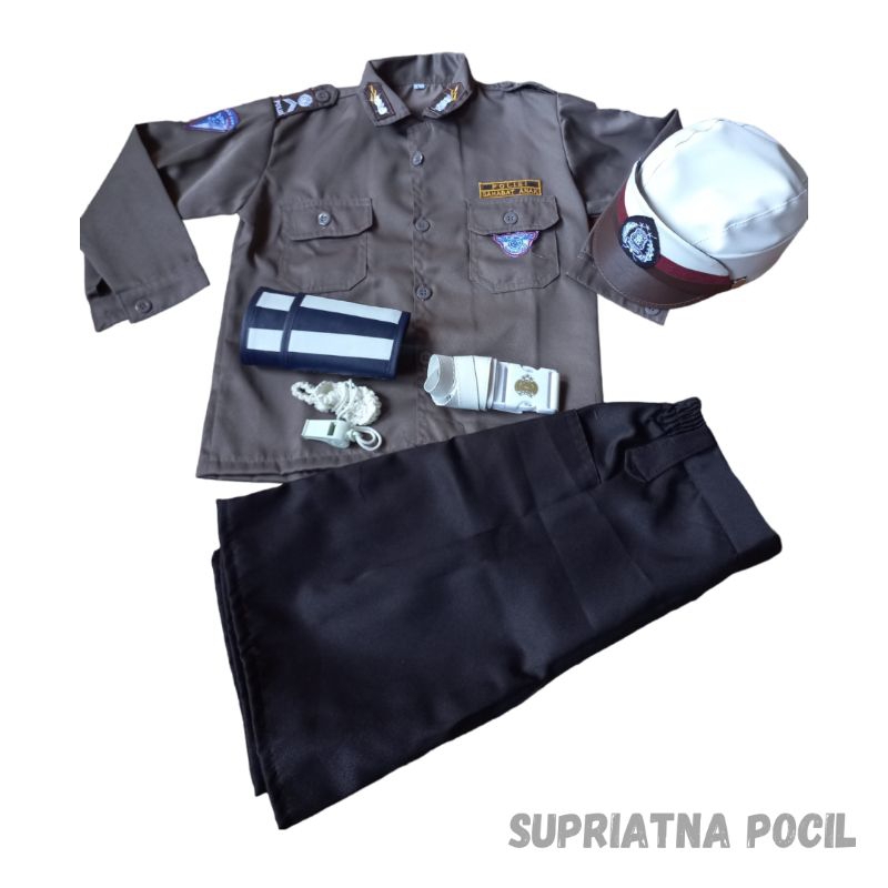 Baju Polisi Anak Perempuan (Polantas) / Seragam Polisi Anak