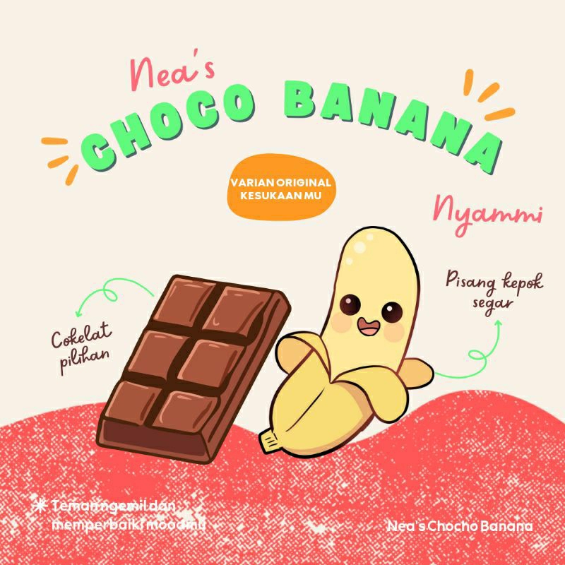 

Nea's Choco Banana Original (keripik pisang cokelat lumer)