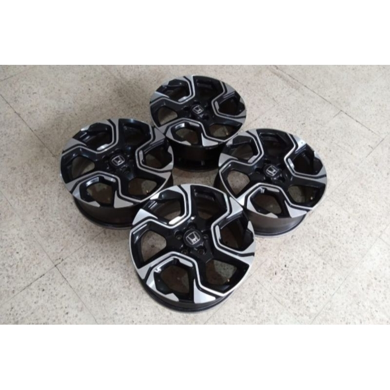 Pelek Velg Mobil Second CRV Turbo Ring 18x7,5 Pcd 5x114 Black Polis Buat HRV BRV Inova Civic Turbo A