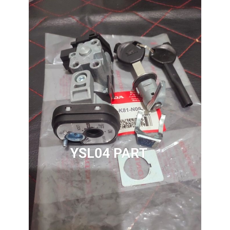 KUNCI KONTAK SET HONDA BEAT FI ESP 2017-2019 BEAT STREET BEAT POP SET JOK BELAKANG ORI (K81)