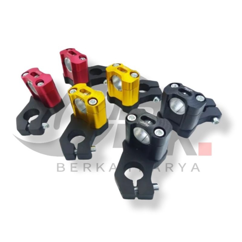 Breket dudukan raiser stang setir Rzr Sonic 150r satria Fu injeksi fi carbu tebal 1,6cm