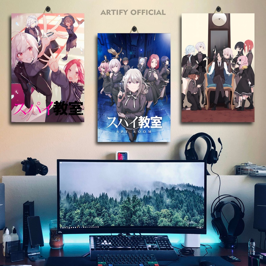 Dekorasi Kamar Kayu Waifu Anime Spy Classroom 20X30 | Hiasan Kamar Jumbo Foto Anime Waifu Spy Classr