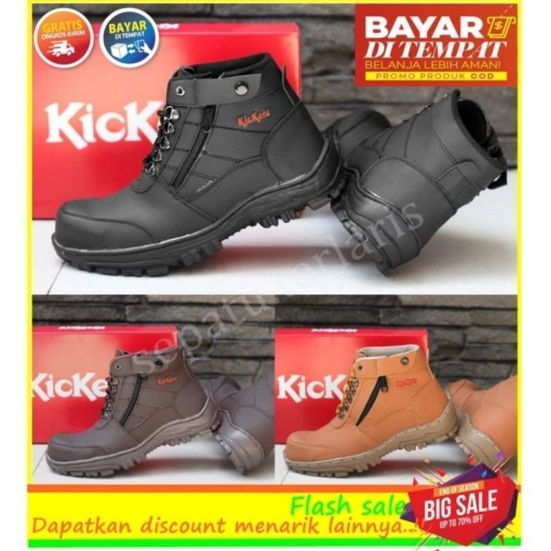 CUCI GUDANG SEPATU BOOTS SAFETY KERJA KICKERS MORISEY
