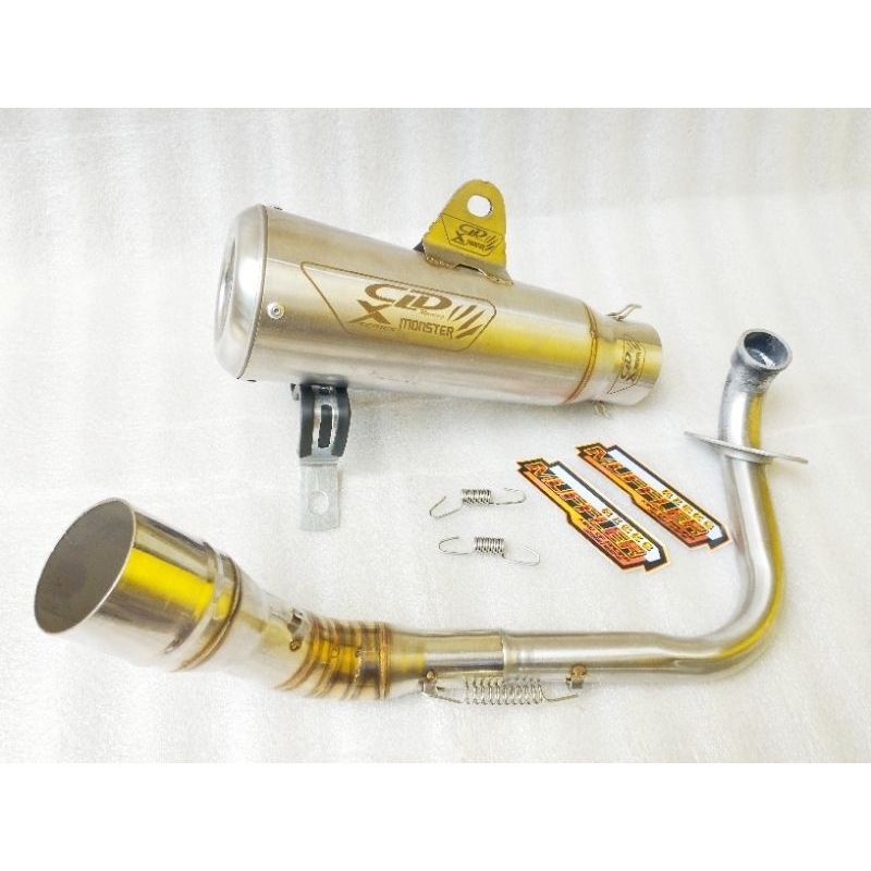 Knalpot Racing CLD X Monster Fullsett Beat Vario Mio Scoopy Nmax Aerox Pcx Adv Xeon Fino Freego Lexi