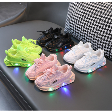 Sepatu  KOREAN STYLE anak led sneaker 101 ukuran 21 sd 35. 1 TAHUN SD 9 TAHUN