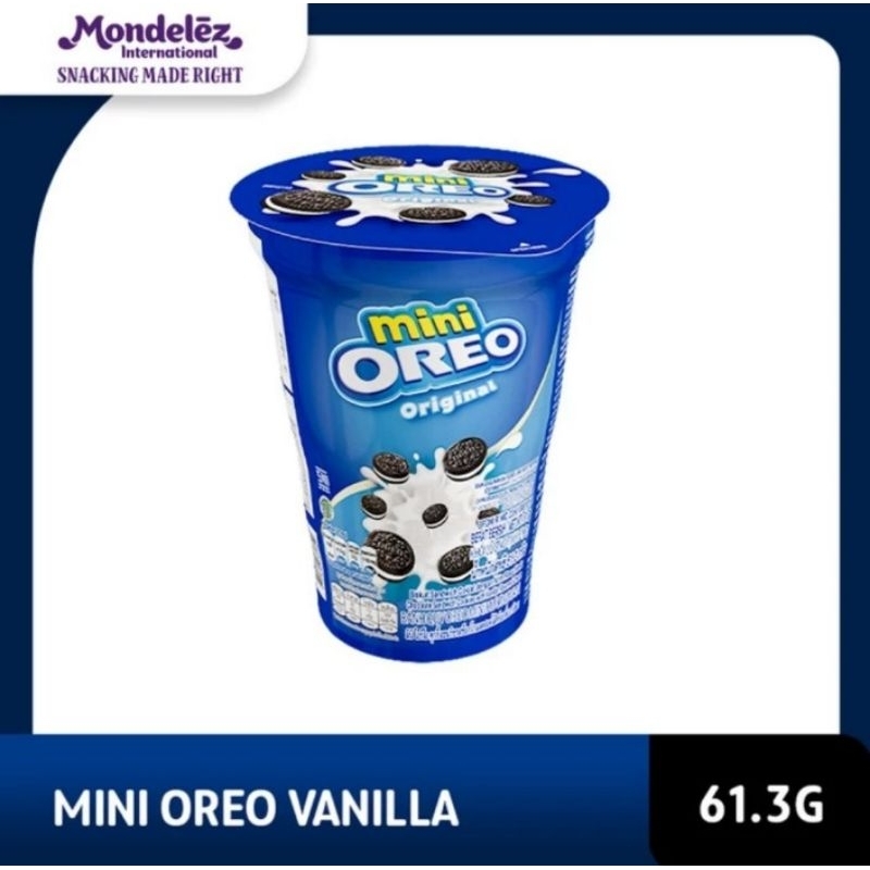 

Oreo Mini Biskuit Krim Vanilla Cup 61.3gr