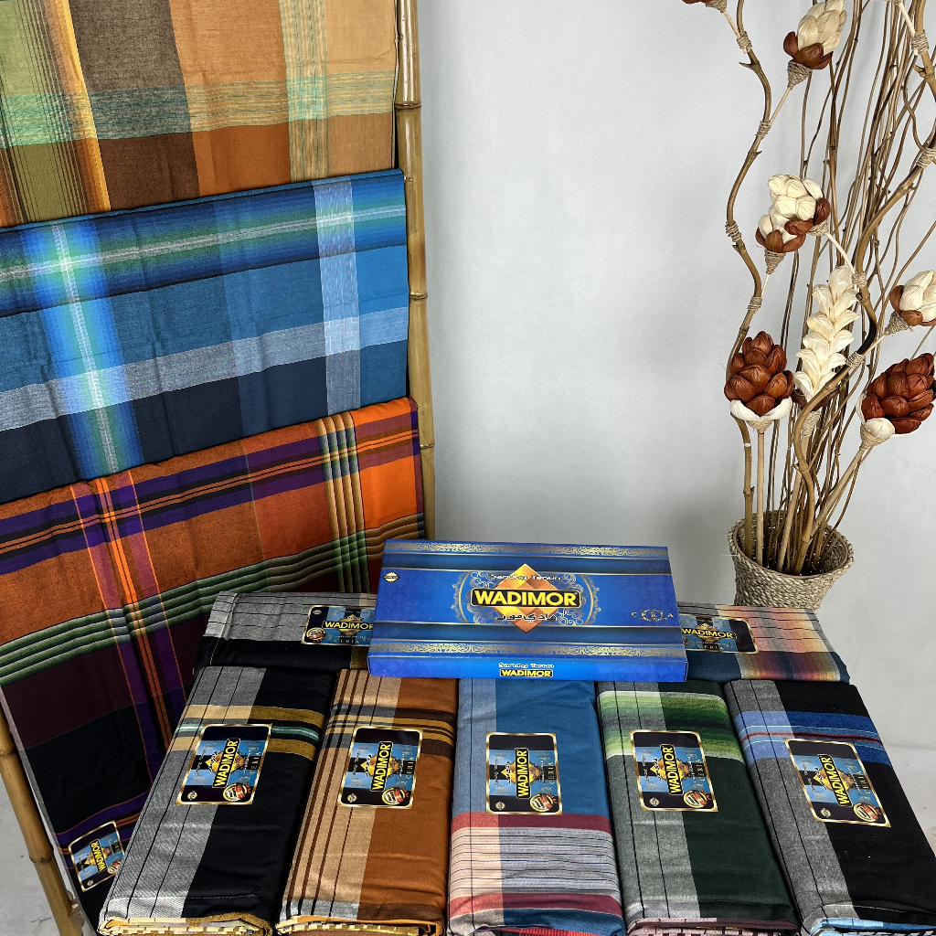 Sarung Wadimor Ceria Motif Padang - Sarung Tenun Premium Motif Kotak (Eceran, bisa pilih warna)