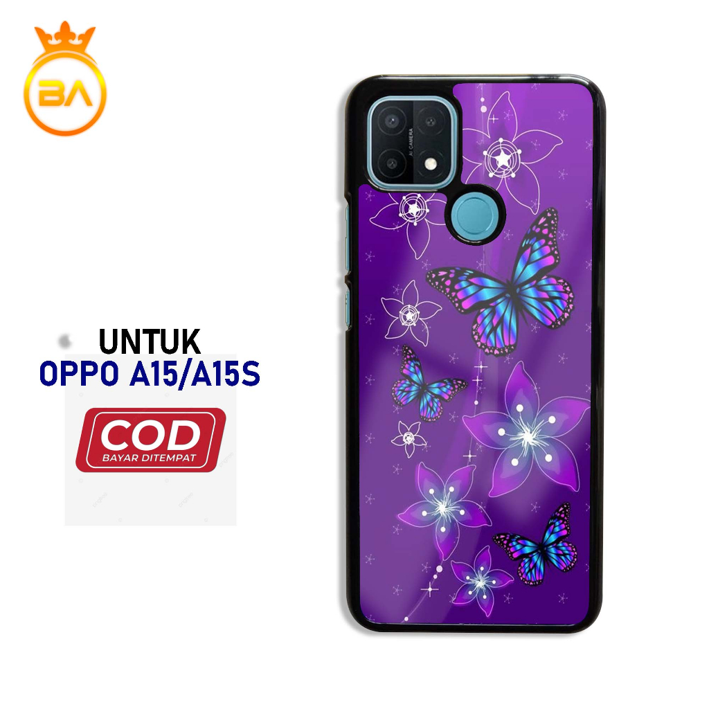 Case Oppo a15/a15s Terbaru - Hardcase Glossy kaca [Motif-011] case handphone-pelindung handphone-kes