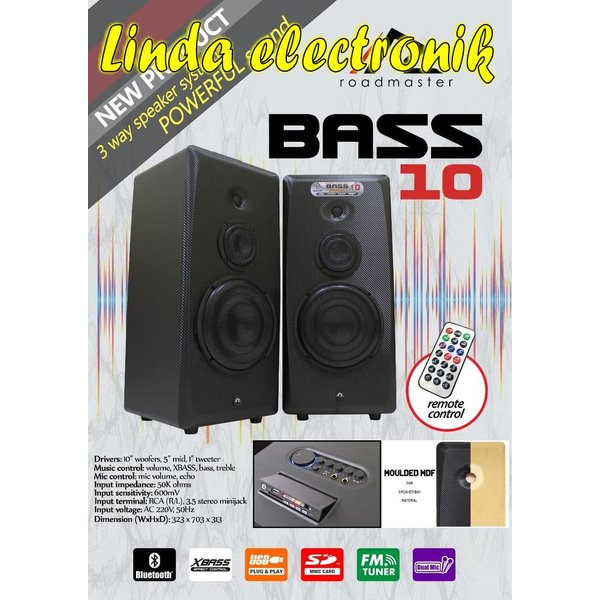 Roadmaster Speaker Aktif Bass 10 USB
