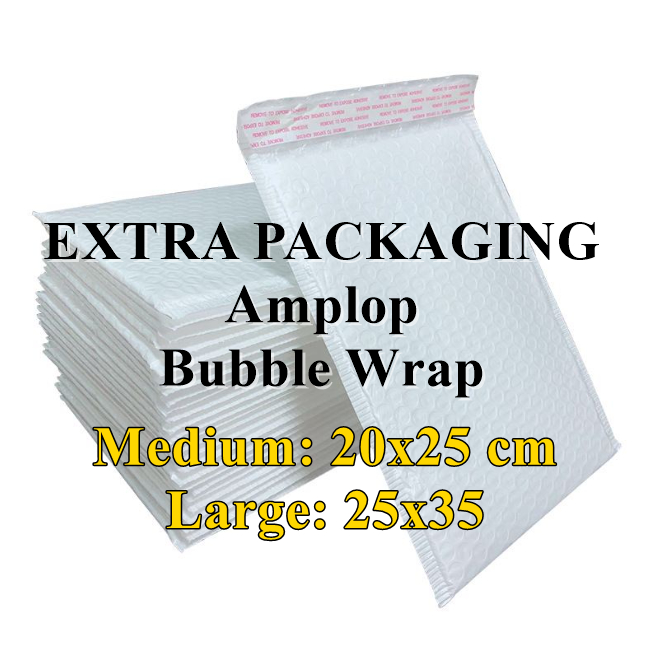 

Extra Packaging Amplop Bubble Wrap dan Kardus