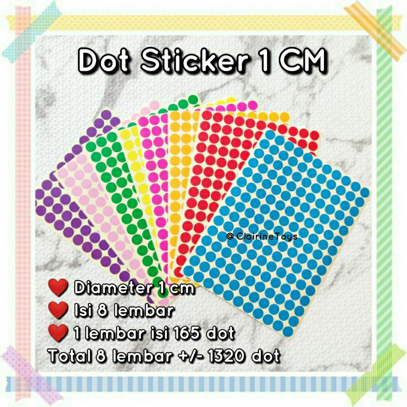 

DOT STICKER WARNA WARNI