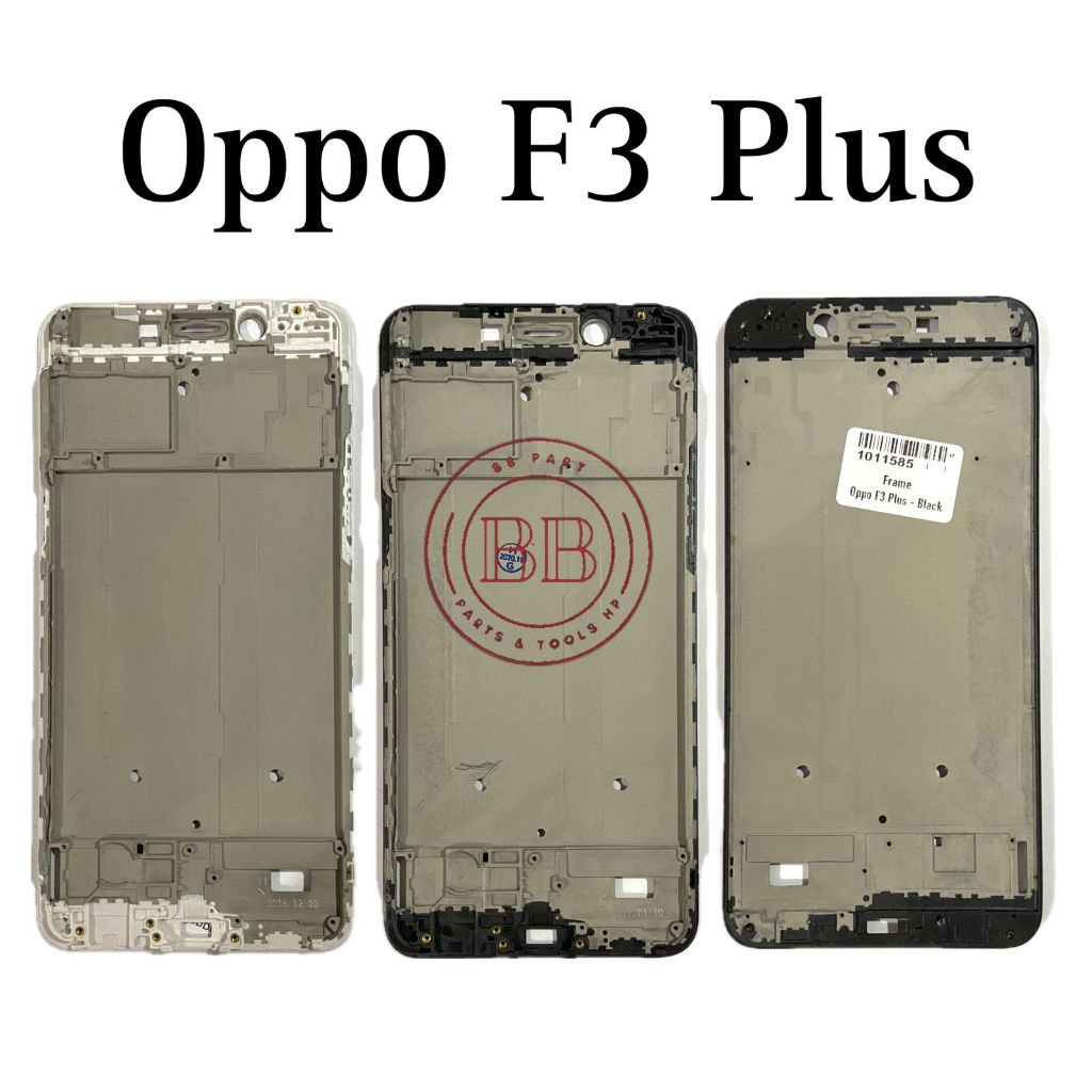 Original Frame Tulang Tengah OP F3 Plus / F3+ / F3plus / CPH1613 - Bezel Bezzel Bejel dudukan LCD & 