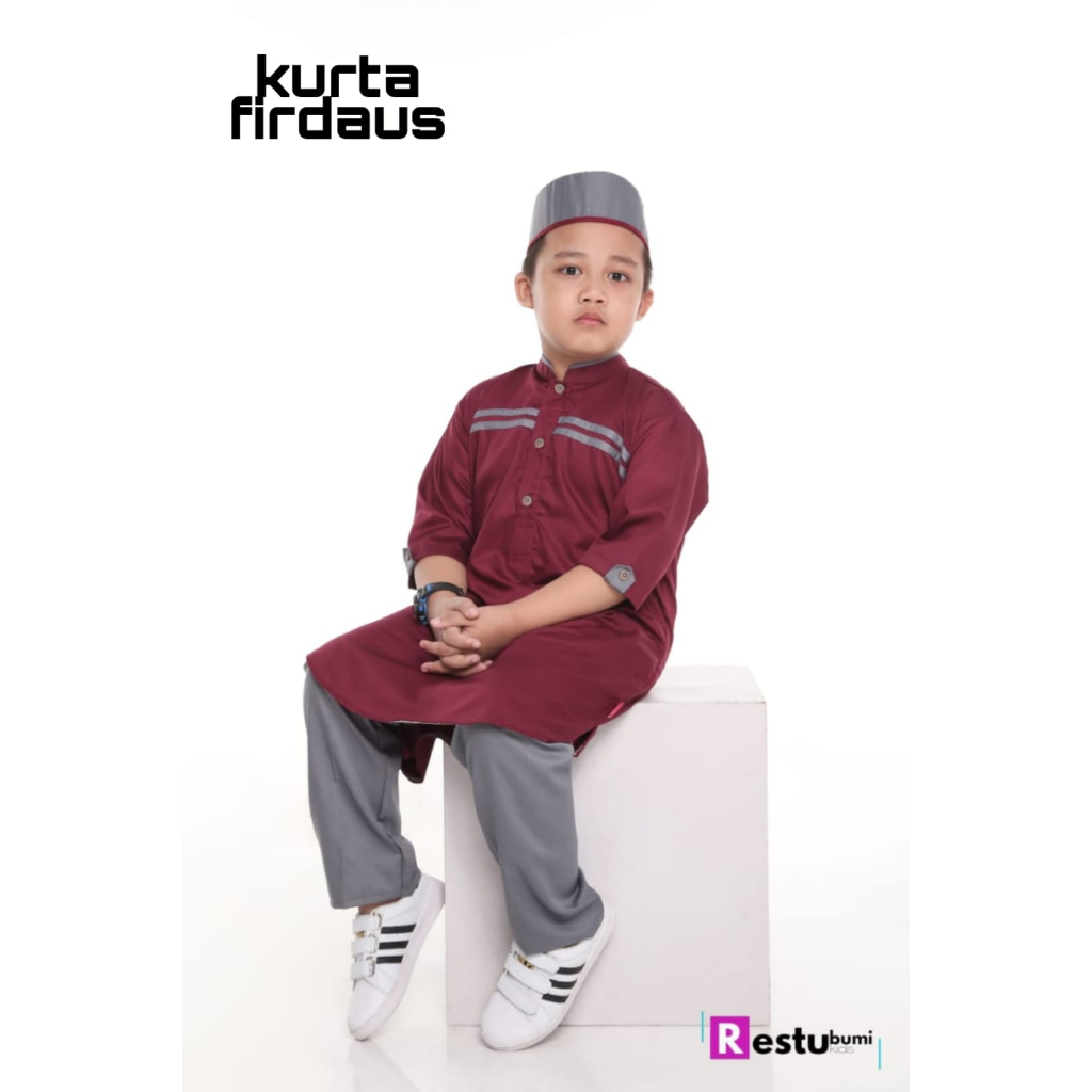 Koko Anak Setelan Baju Koko Anak Laki-Laki Kain Katun Premium Umur 3 - 12 Tahun