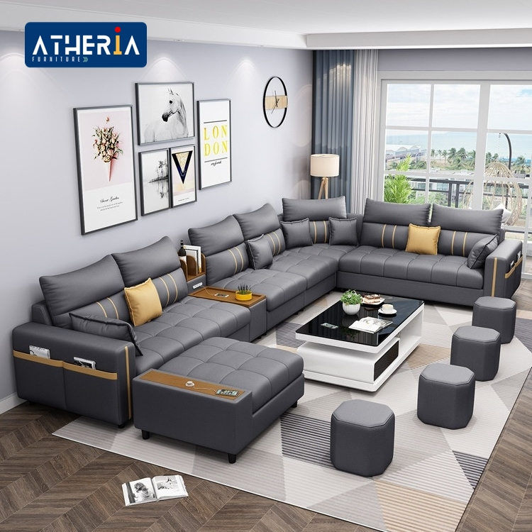 Sofa Minimalis Ruang Tamu Letter U Sudut Kursi Tamu Minimalis