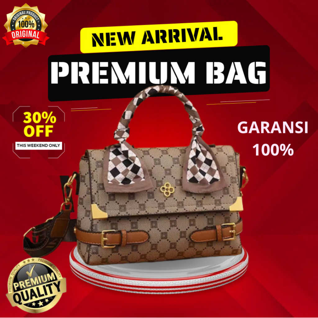 LF23 tas handbag wanita kerja kantor import branded premium