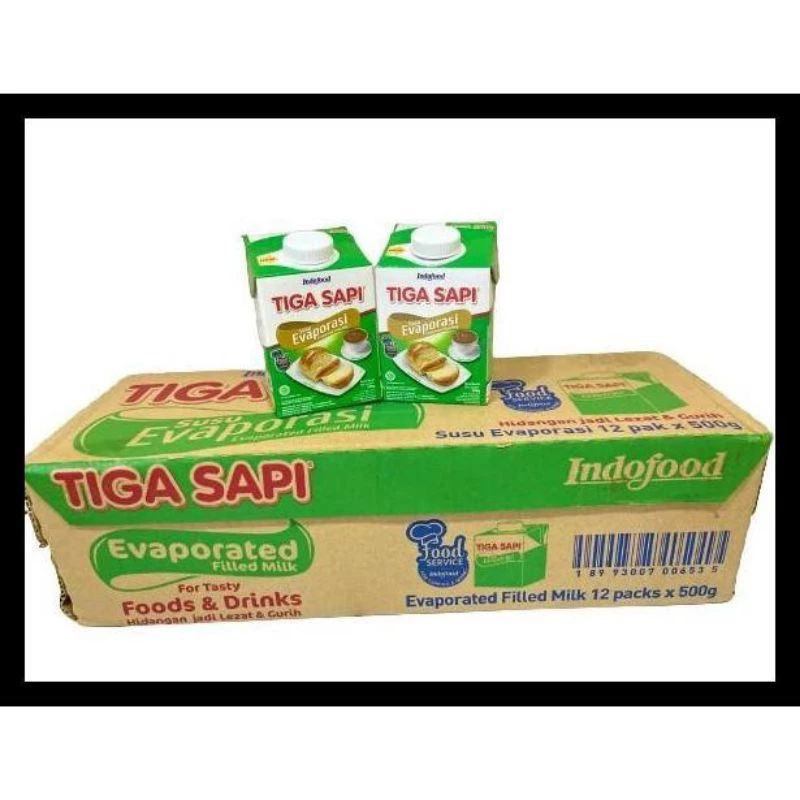 

SUSU EVAPORASI TIGA SAPI INDOLAKTO 500ML 1 DUS (12 PCS)