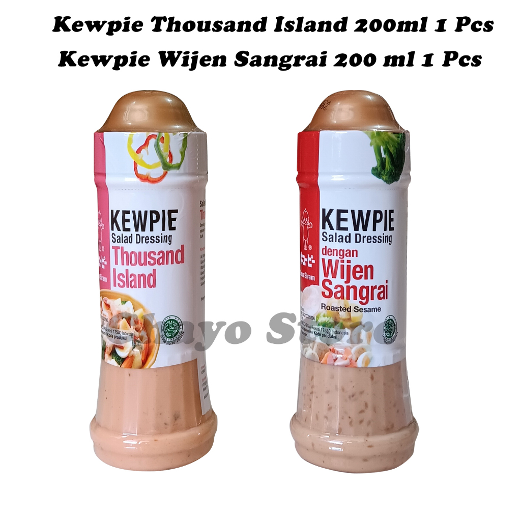 

Kewpie Wijen Sangrai Kewpie 200 ml & Thousand Island 200 ml Bundle