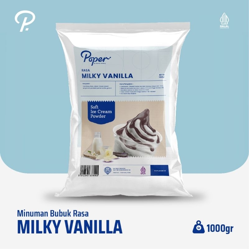 

Premix Soft Ice Cream Ala MIXUE Rasa Milky Vanila