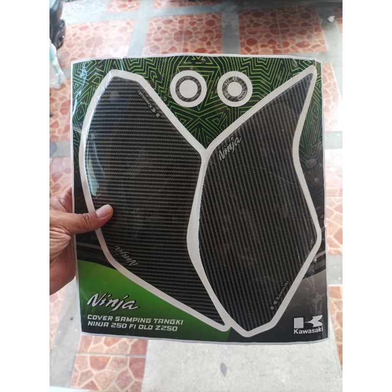 Stiker Timbul Cover Samping Tangki Ninja FI 250 old