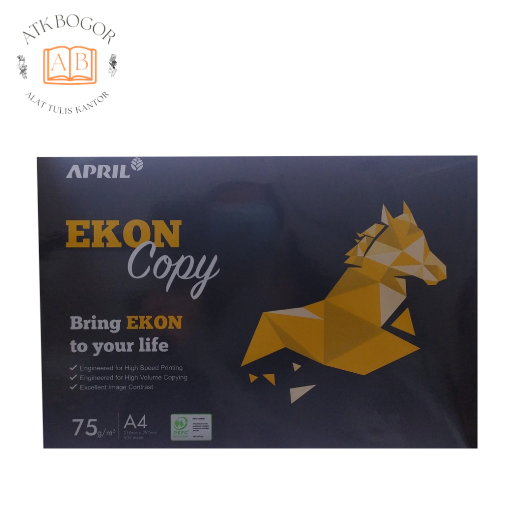 

Kertas Print HVS Fotokopi Ekon Copy A4 75 gsm - Isi 1 Rim 500 Lembar