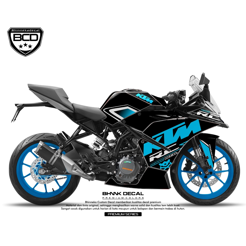 DECAL STICKER KTM RC 2021 - BLUE SKY