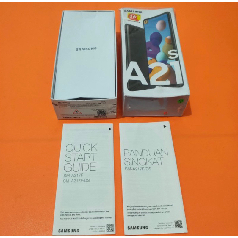 Dus Box Samsung Galaxy A21s Black Resmi Sein Original 100% Copotan