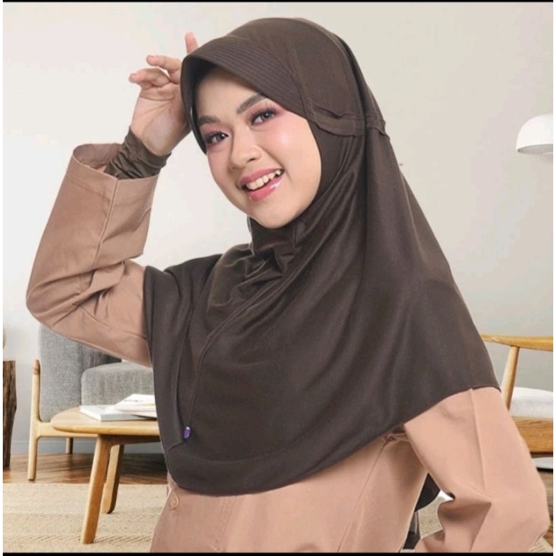 Kerudung Instan Rabbani INOVA LX Jilbab Sekolah Serut Tertutup Hijab Rabbani Asli