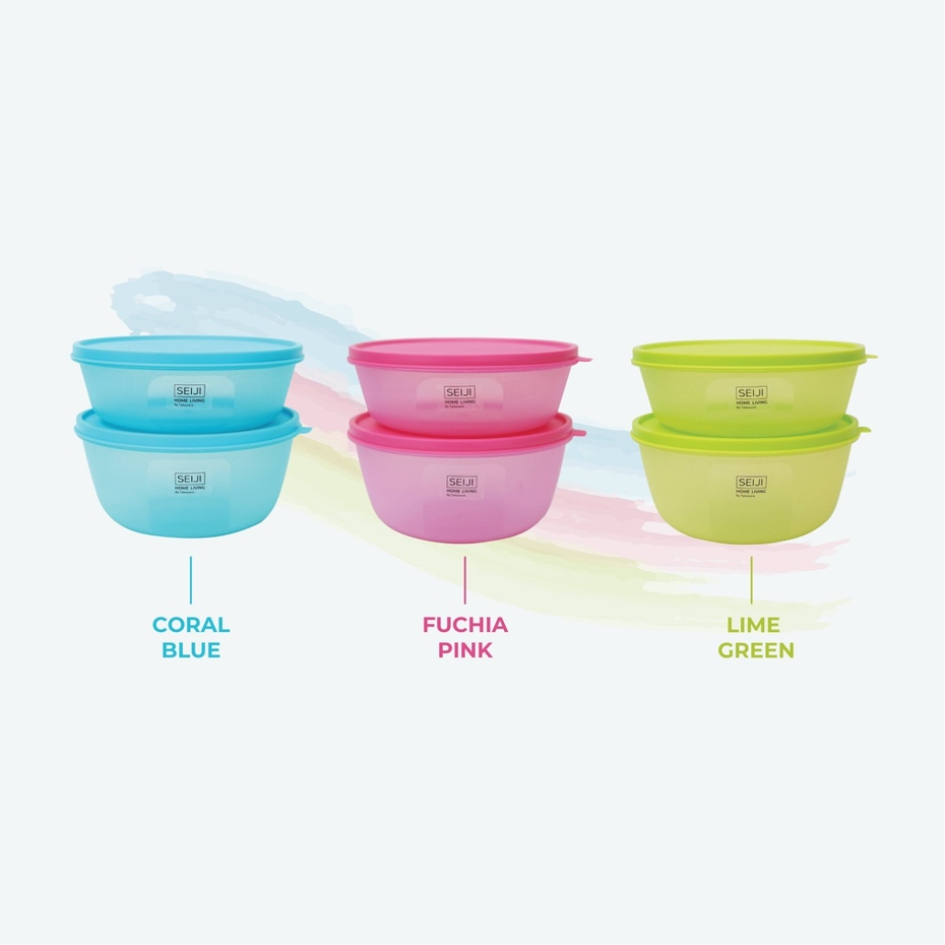 Takaware Cleo Food Container Set Toples Plastik Bulat Wadah Makanan Kerupuk Snack Cemilan 2 Pcs BPA Free Food Grade