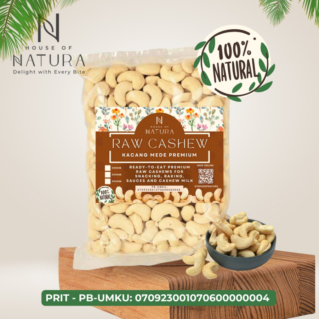 

Kacang Mete Premium (size: 250gr / 500g / 1kg) - Snack Sehat, Almond Milk, Granola, Baking, dan Makan Penutup - 100% Alami dan Sehat, Tanpa Bahan Pengawet - Beli Sekarang!