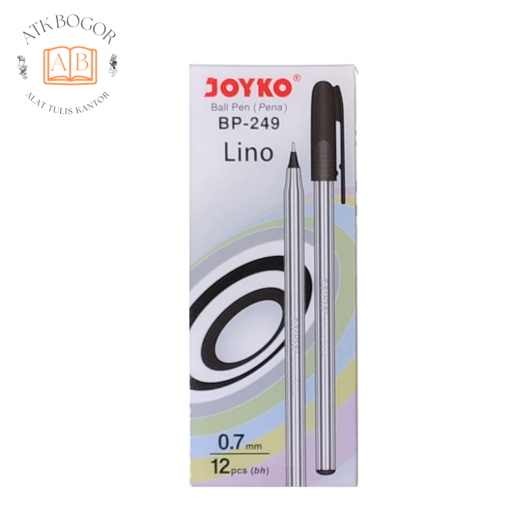 

Pulpen Motif Bergaris 0.7 Hitam Joyko Pena Ball Pen BP-249 - Isi 1 Pack / 12 Pcs
