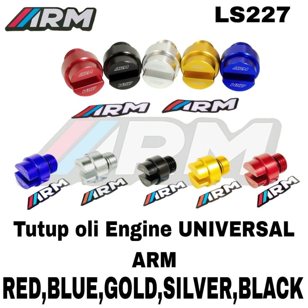 Tutup Oli Mesin / Tutup Oli Engine ARM Full CNC Universal PNP Untuk Semua Motor Beat, Mio, Scoopy, Genio, Lexi, Fino, Freego, Nmax, Aerox, Vario, Fazzio, Vega, Supra, Jupiter, Revo, Blade, Address, Spacy, R15, R25, CBR, GSX, NINJA, ZX, Z250, Xabre, Vixion