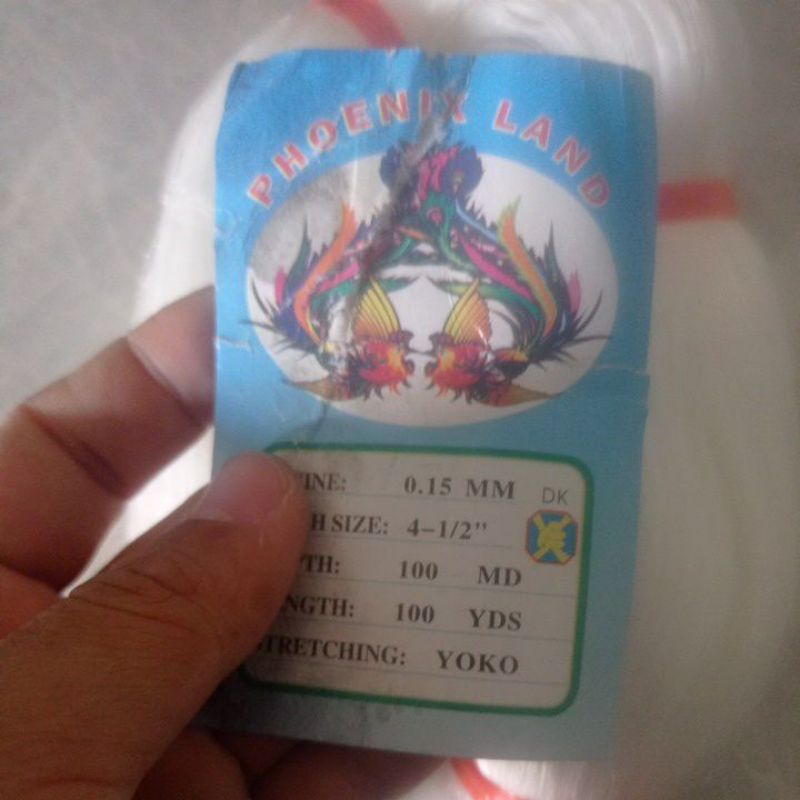 Jaring ikan 4,5 inchi 0.15 100md/100yds yoko pukat ikan jaring senar jaring ikan murah