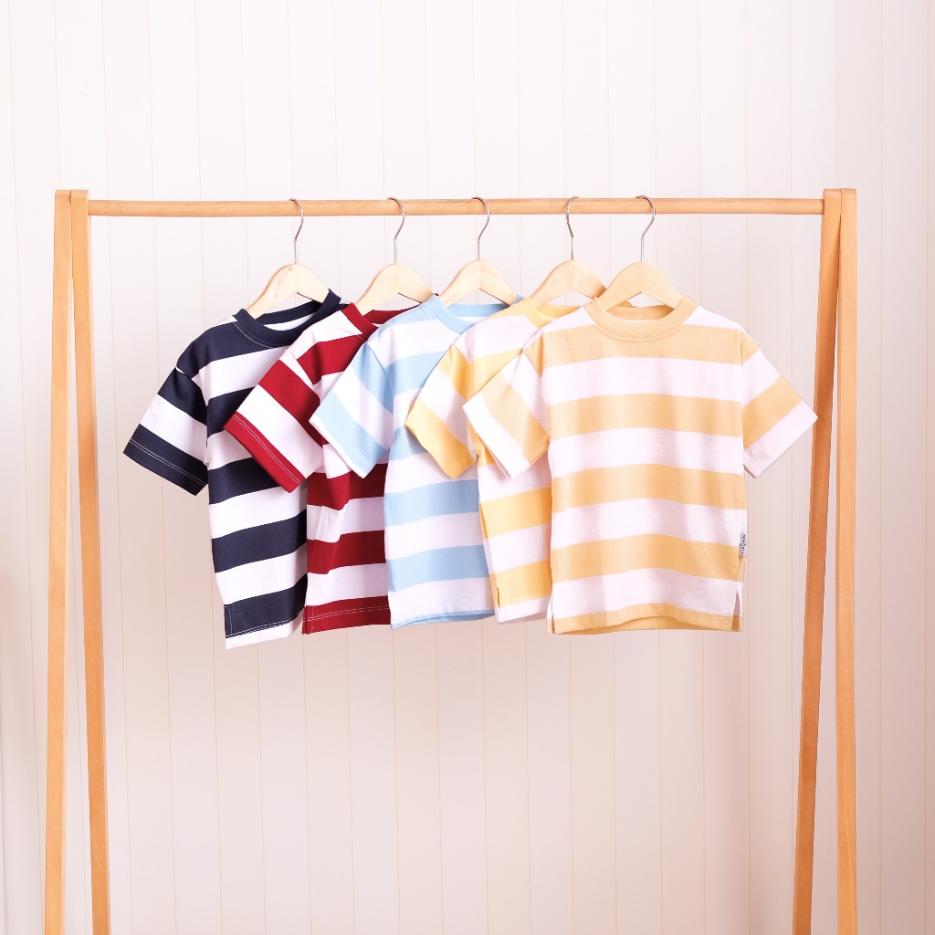 Nice Kids - Maxi Stripe T-Shirt Kaos Anak Unisex (1-6 Tahun)