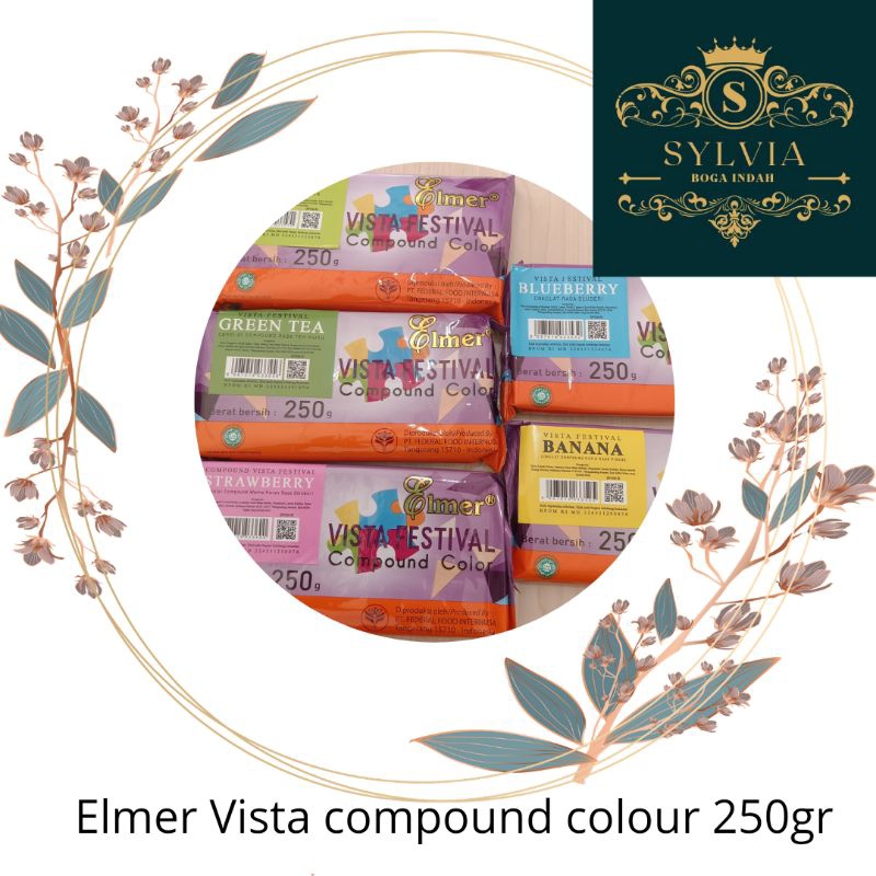 

coklat blok warna / Elmer Vista compound rainbow 250 gr