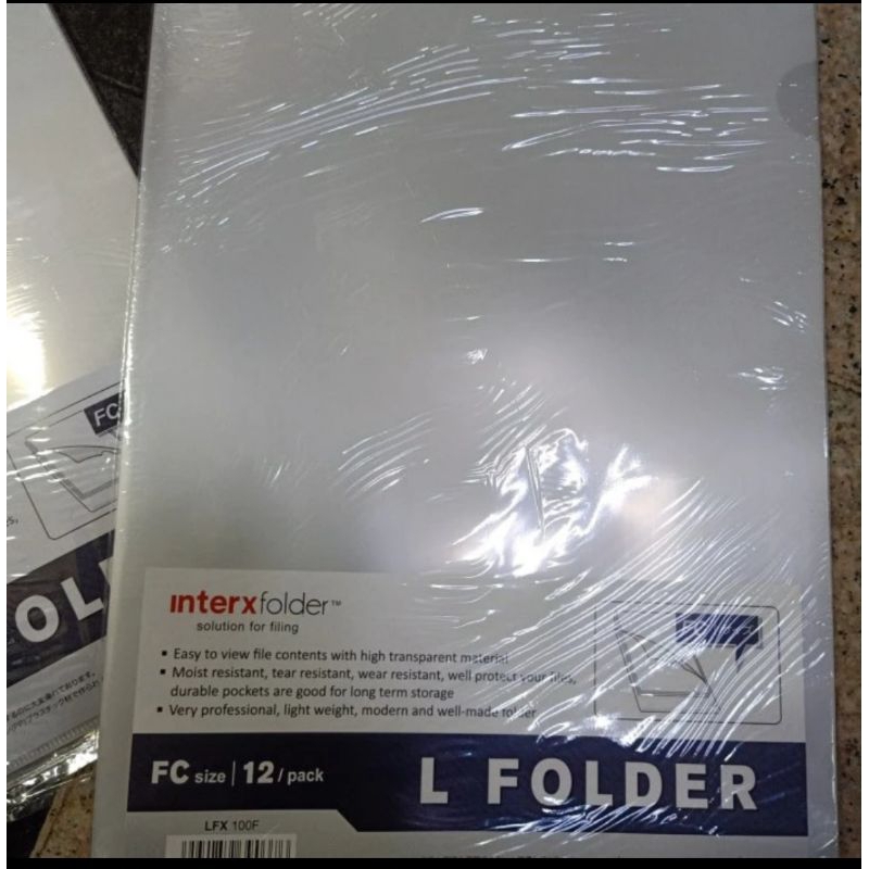 

Map bening/Map L/clear slavees F4 mer inter X folder