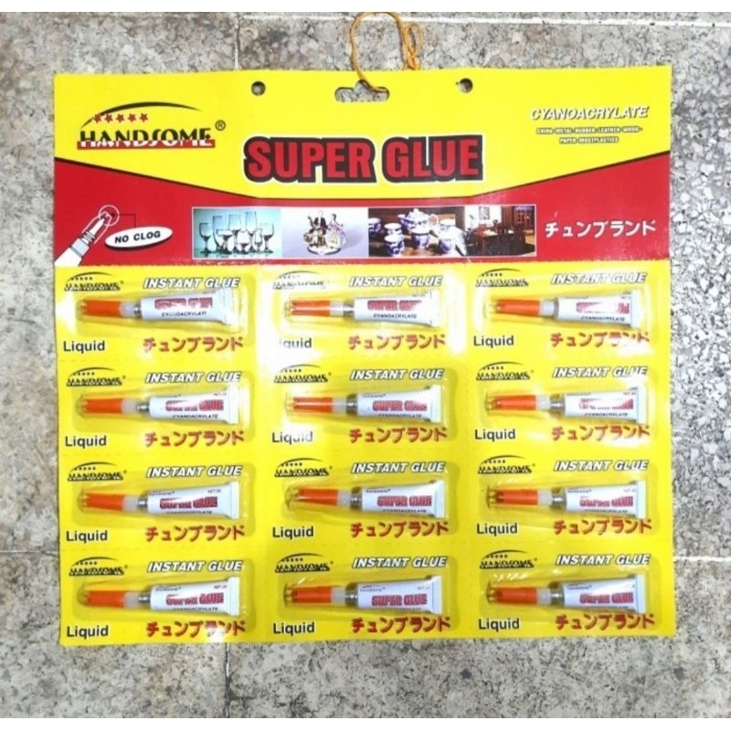 

LEM SUPER GLUE LEMBARAN ( 12 PCS )