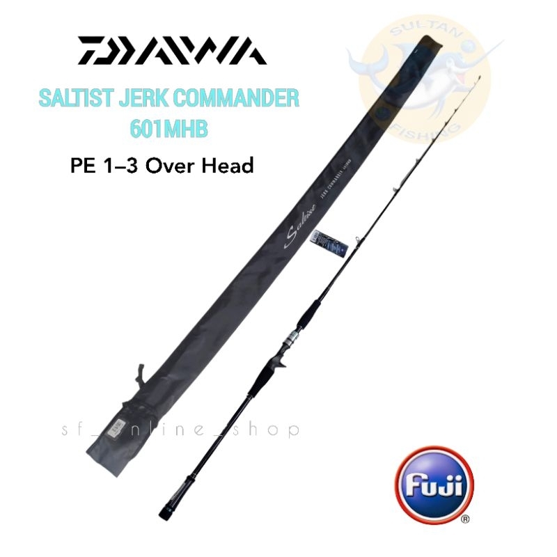 Joran OH DAIWA SALTIST JERK COMMANDER 601MHB pe 1–3 | Jigging Over Head Rod
