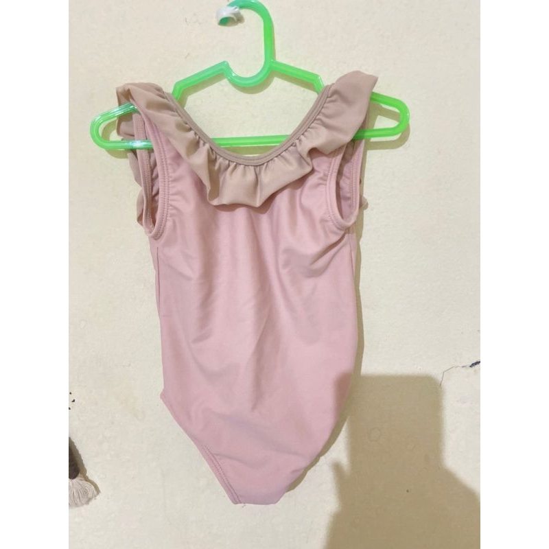 preloved swimsuit Lee Vierra Girls Yara Ruffle Collar One Piece| preloved Baju Renang Anak
