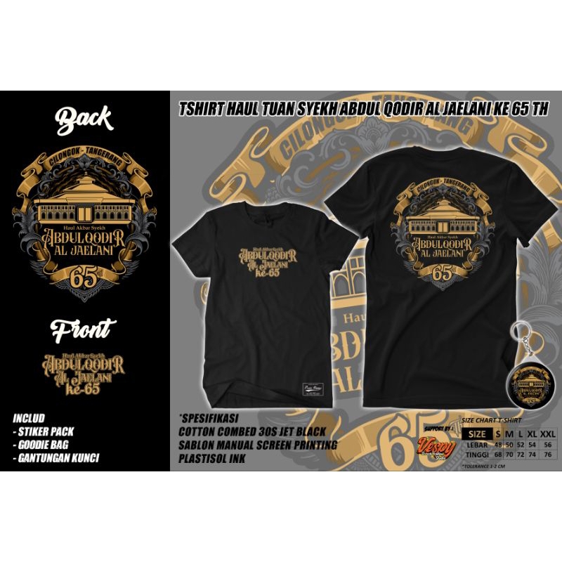Kaos Haul Tuan Syekh Abdul Qodir Al Jaelani