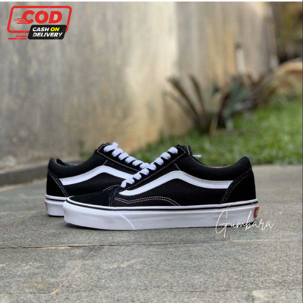 Vans Original 100% Sepatu Vans OLD Skool (Greed Ori) Sepatu sekolah hitam putih Sepatu Anak Laki Laki Sepatu Vans Pria