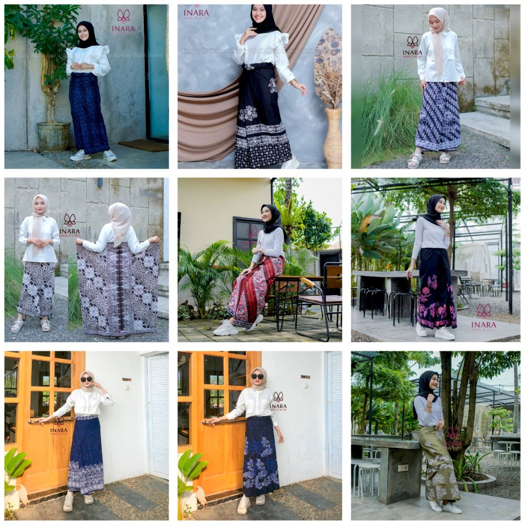 SARUNG BATIK INARA/ SARUNG BATIK PEKALONGAN/ SARUNG SANTRI PUTRI/ SARUNG CAP/OOTD SANTRI PUTRI