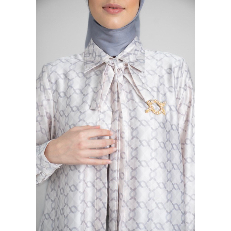 Wearing klamby monogram dress moonshine