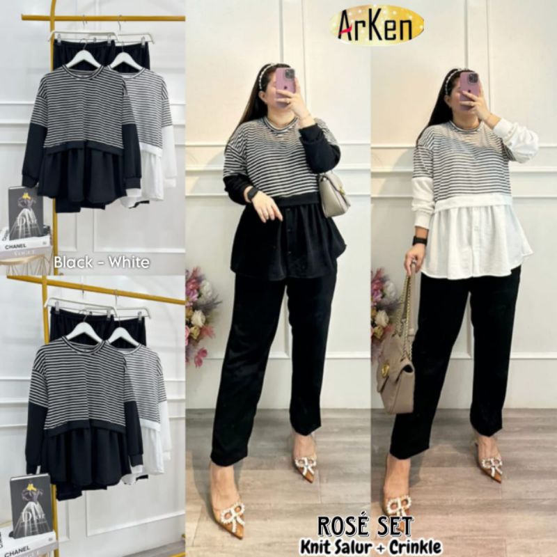 BAJU ,ROSE  SET  BY ARKEN