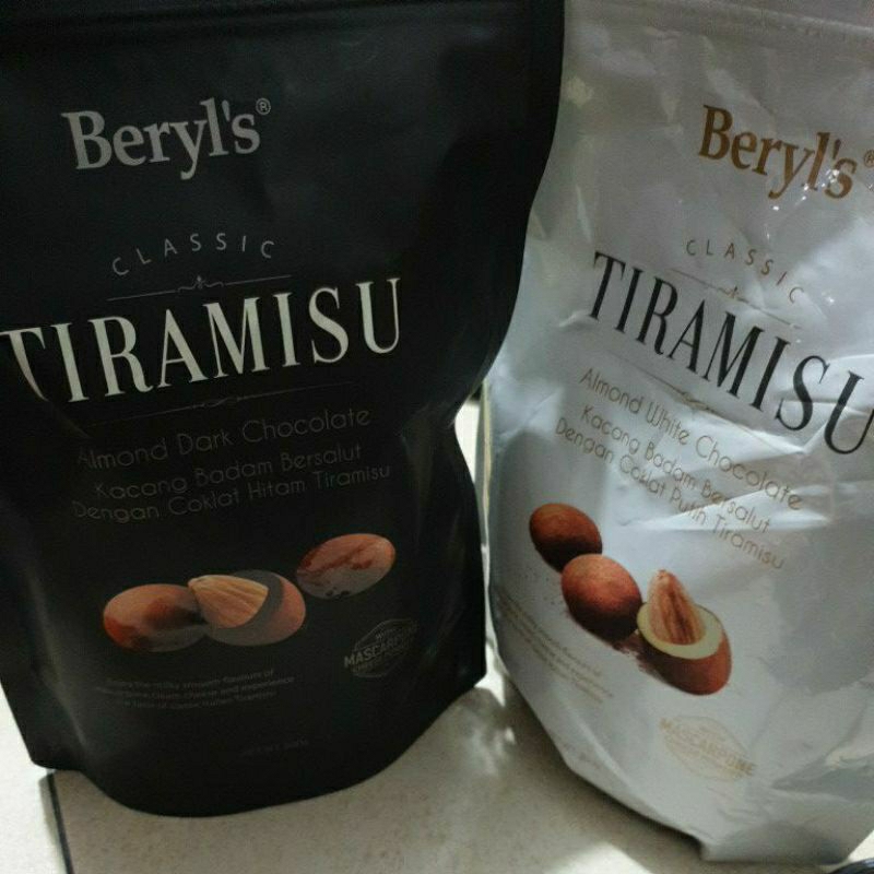 Beryls Tiramisu Almond White Chocolate 300 Gram Malaysia Coklat Beryl's tiramisu almond