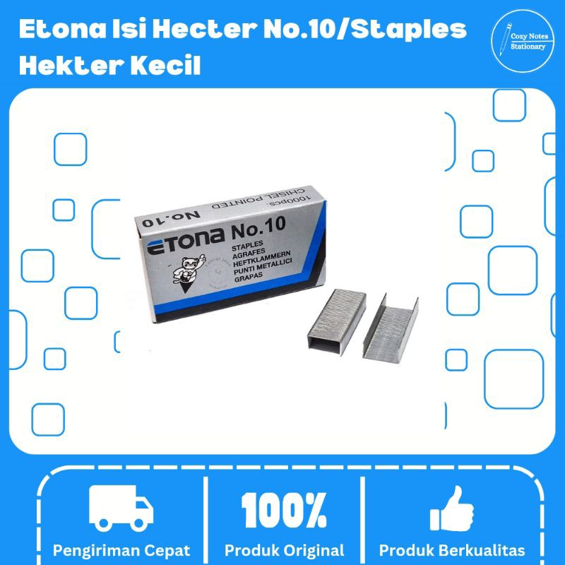 

Etona Isi Hecter No.10/Staples Hekter Kecil - Isi Ulang Hekter - Hekter Kecil - Isi Hekter