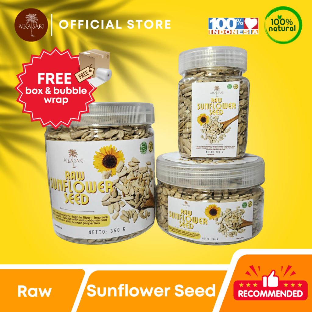 

Sunflower Seed Raw Biji Kuaci Mentah Premium Alka Sari 100 gr